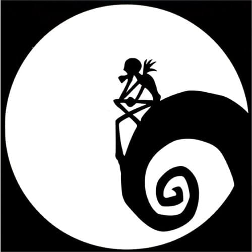 14.1cm*14.1cm Jack Skellington Creative Cartoon Stickers Decals