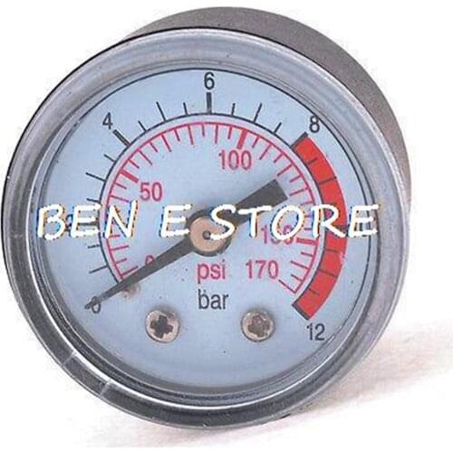 0-170 PSI 0.37" Male Thread Dia Compressor Air Pressure Gauge