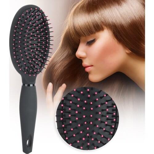 ABS Massage Hair Comb Brush Unisex Anti Static Comfortabl Round Head Soft Brush Safe Hair Care Scalp Comb Hairstyling Salon Tool