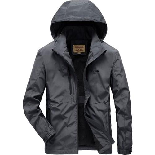 Fashion Mens Jackets Autumn Tactical Casual Blouse Military Outdoors Windbreaker Sports Bomber Jacket Coat Thick Tops Plus Size