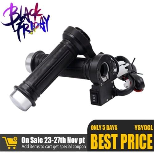 12v Motorcycle Electric Heated Handle Grips Adjustable Temperature Motorcycle Handlebars for Motorbike Atv Warmers