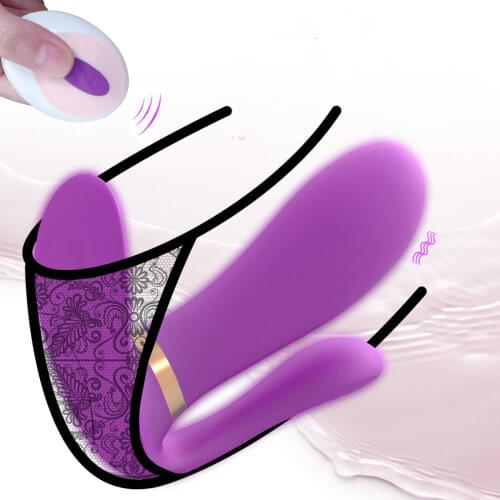 New female cute underwear wearable vibrator 3 points vibration couple sex toys remote control wireless vibrator adult toys clit