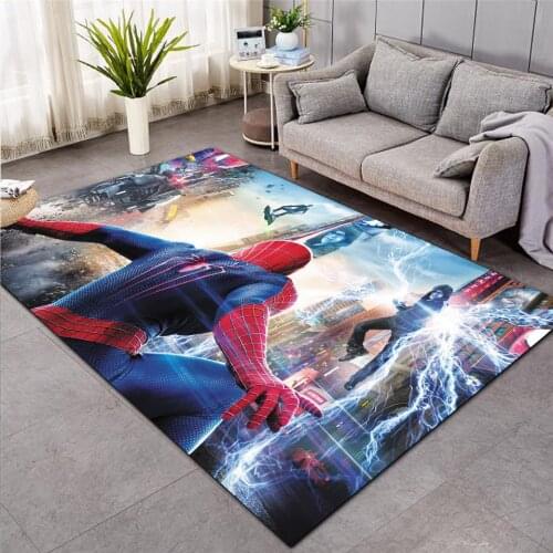 New Captain America Avengers Living Room With Carpet Mat Door Mat Flannel Printed Bedroom Non-slip Floor Carpet