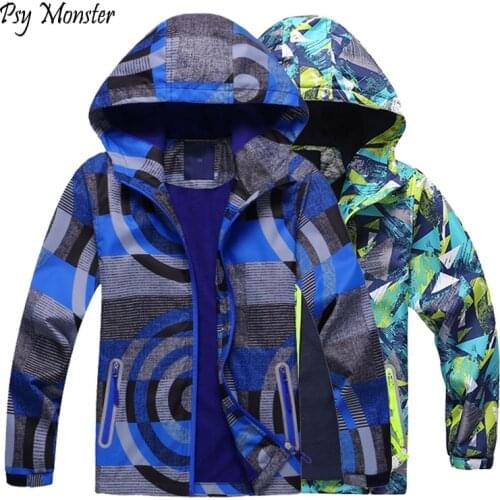 2018 Autumn Boys Girls Jackets Kids Windbreaker Outerwear Waterproof Windproof Hoodies Jackets For Childrens Polar Fleece Coat