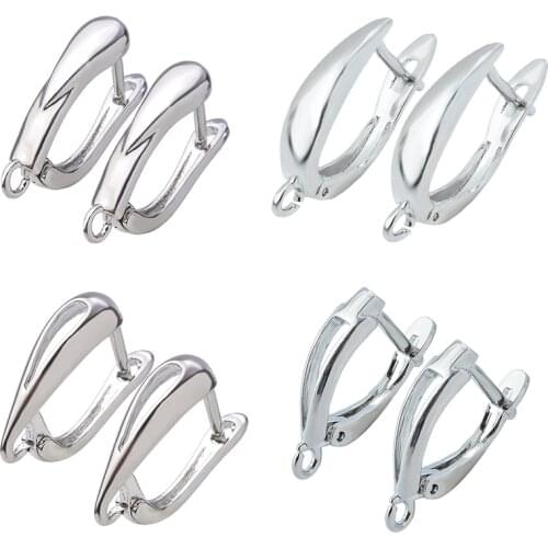 Charm DIY Basic Earring Material Handmade Copper Fastener Hook Clasps Bail Earring Hooks Accessories For Fashion Earrings Making