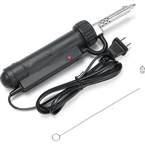 Newest 220V 30W Desoldering Suction Pump Electric Solder Device Removing Tin Tool Electric Vacuum Solder Sucker with 3 Nozzles