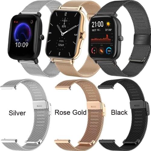 Correa Strap For Xiaomi Amazfit GTS 2 Mini Bracelet Watchband For Huami Amazfit Bip U Pro S GTS2 2e GTR 2 Band Leather Strap