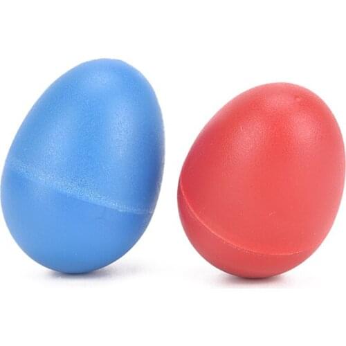 2Pcs/lot Colourful Plastic Sound Eggs Shaker Maracas Musical Toys Musical Instruments Accessories 2 Colors Percussion Kids