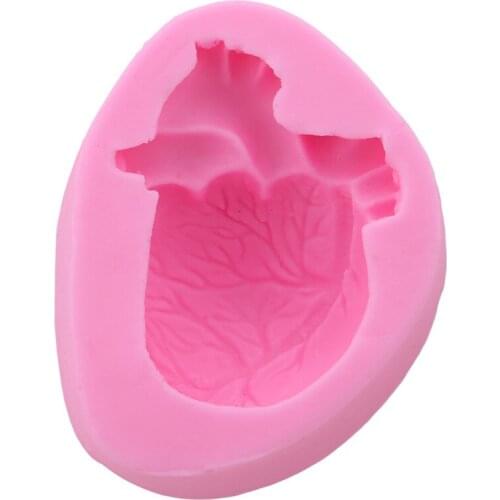 3D Heart Shape Halloween Style Silicone Cake Moulds Vacuum Interior Decoration Tools Kitchen Baking Cake Moulds DIY Tool