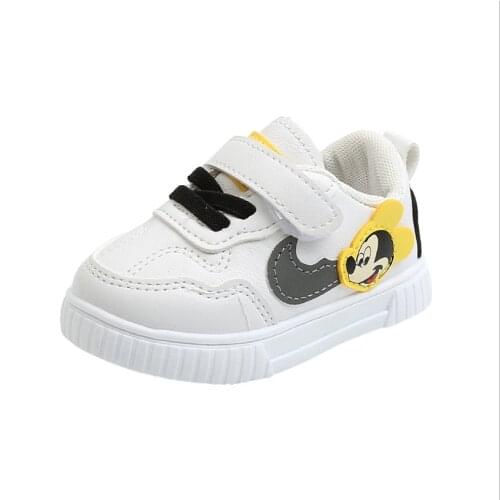 Cartoon Disney Lovely Children Casual Shoes Hook&Loop Spring/Autumn Kids Shoes Donald Duck Girls Boys SHoes Toddlers