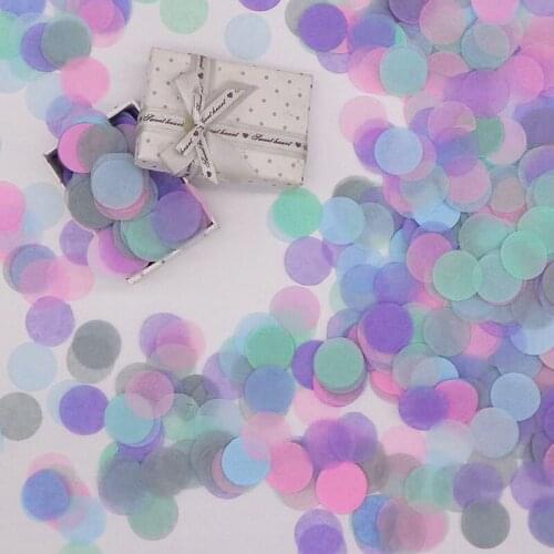 Birthday Party Decoration Colorful Christmas Halloween Unicorn Theme Party Confetti 2.5cm Wedding Flower Scraps