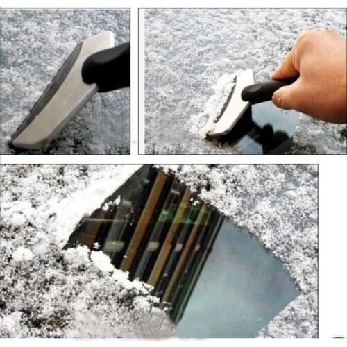 1PCS Car Snow Shovel Ice Scraper Stainless Steel Removal Cleaning Tool Car Car Fashion And Useful Ice Removal Tool