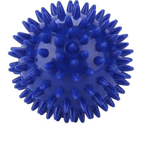 1pc Blue PVC Yoga Ball Muscle Relax Fascia Ball Foot Sole Arm Massage Ball Reduce Stress Body Building Tools