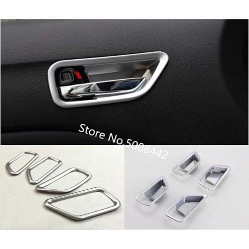 For Suzuki Vitara 2016 2017 2018 2019 2020 Car Styling ABS Matte Cover Stick Trim Door Inner Handle Bowl Frame Moulding 4pcs