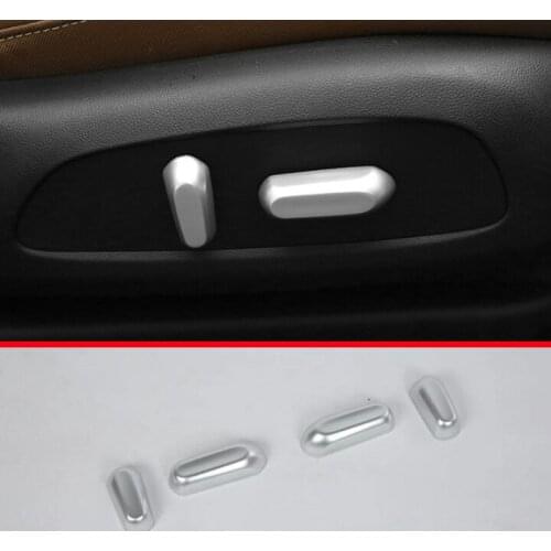 ABS Pearl Chrome Inside Interior Seat adjustment handle Cover Trim For Buick Regal 2017 2018
