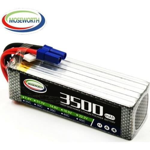 6S 22.2V 3500mAh 60C Battery Lipo For RC Drone Boat Quadcopter Helicopter Aircraft Car Airplane Remote Control Toys Lipo Battery