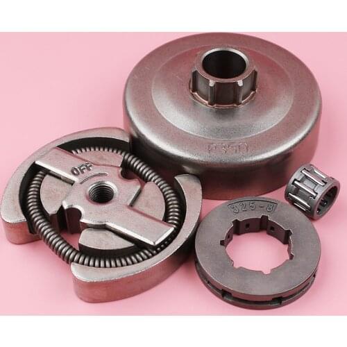 Clutch Drum For Partner 350 351 Chainsaw Part .325 Pitch 8 Teeth Inner Hole 19mm Small Spline Needle Bearing Kit