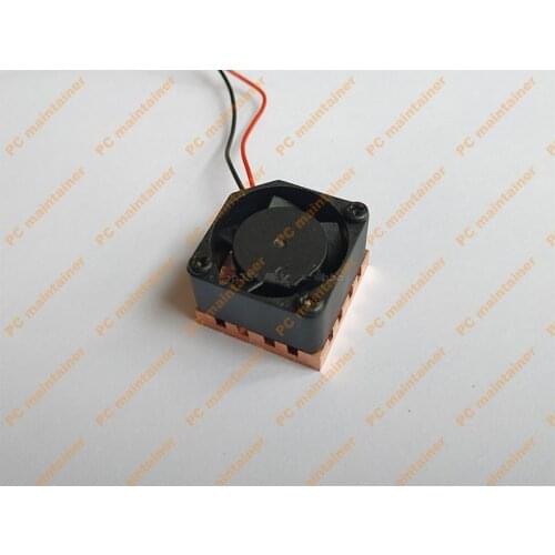 2010 5V fan power supply 2pinxh2.54 interface Pure copper heatsink 20*20*4.0mm fan-cooled fin radiator BGA IC Cooling Chip