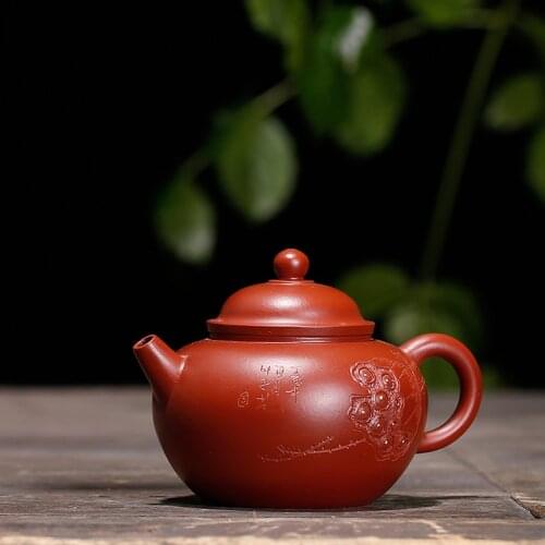 Handmade Purple Clay Yixing Teapot Kung Fu Zisha Kettle Creative Teaware Send Gift Box