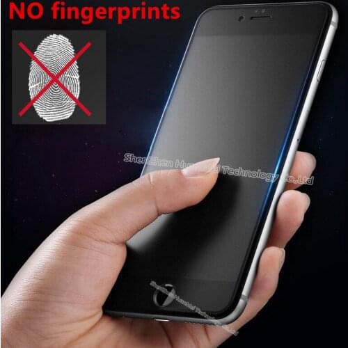 For iphone 7 No Fingerprint Tempered Glass Full Cover Screen Protector For iPhone 6 6S Plus 7 plus Frosted Glass Film 0.26mm 9H