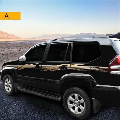 For Toyota Prado LC120 2003-2009 Colorful Car Door Body Decorative Sticker Cover