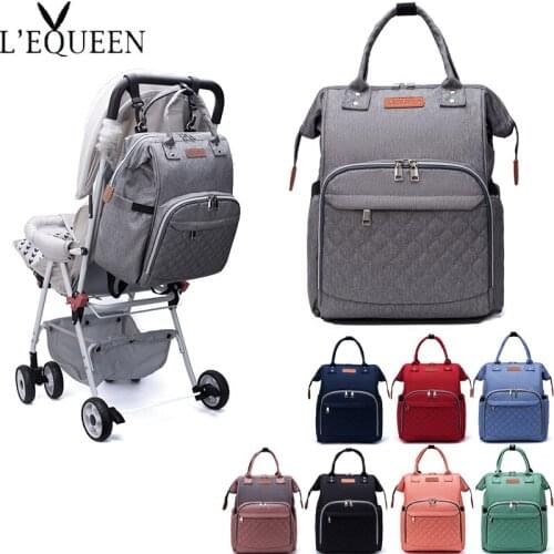 Lequeen Mummy bag Diaper Bag Travel Backpack Large Capacity Maternity Bag Baby Bag Multifunctional Nursing Bag Baby Care handbag