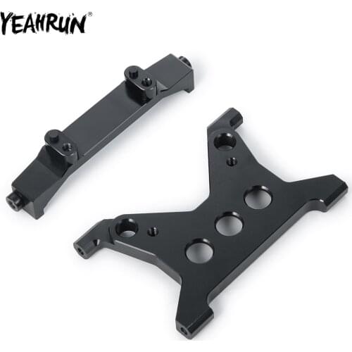 YEAHRUN Metal Aluminum Battery Holder Fixed Bracket Mount Set For 1/10 Axial SCX10 III AXI03007 RC Crawler Car Upgrade Parts