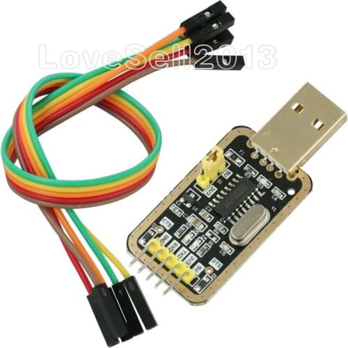 CH340 Module Instead Of PL2303 , CH340G RS232 to TTL Module Upgrade USB to Serial Port In Nine Brush Small Plates Golden