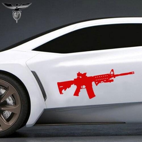EmpireYing 3 Sizes 8 Colors AR-15 Assault Ammo Rifle M1 Gun Lovers Car Sticker Motorhome Window Motorcycles Styling Vinyl Decal