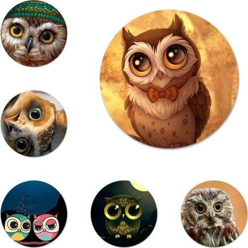 New Arrival Animal Owl Icons Pins Badge Decoration Brooches Metal Badges For Clothes Backpack Decoration