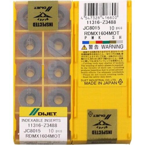 RDMX1604MOT JC8015 100% DIJET Original carbide insert with the best quality 10pcs/lot free shipping