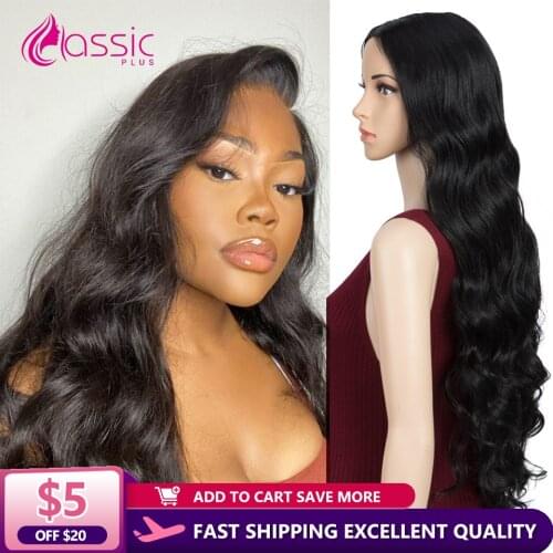 30 Inch Long Lace Wigs For Women Natural Body Wave Synthetic Hair Middle Part Lace Wigs Grey White Ombre Colored Lace Wigs