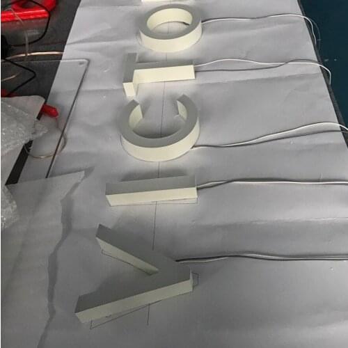 Front Lit Acrylic Sign 3D Luminous Customized Waterproof Lighting Signage for Logo