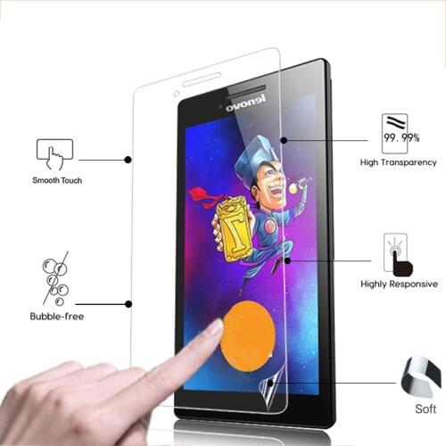 Premium clear Glossy coverFor Lenovo Tab 2 A7-20F 7.0" tablet pc HD LCD Anti-Scratches Screen Protector Film with clean cloth