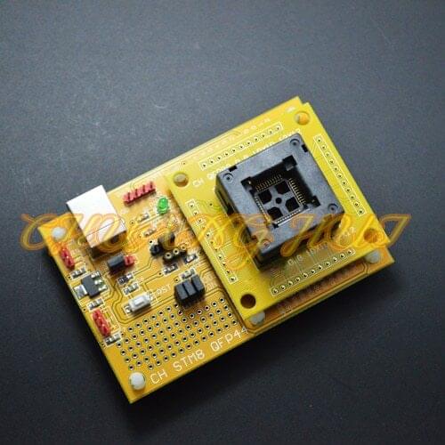 IC Open Top QFP44 STM8 Core board STM8A STM8S STM8L Download seat test socket Programmer adapter TQFP44 LQFP44 pitch 0.8mm