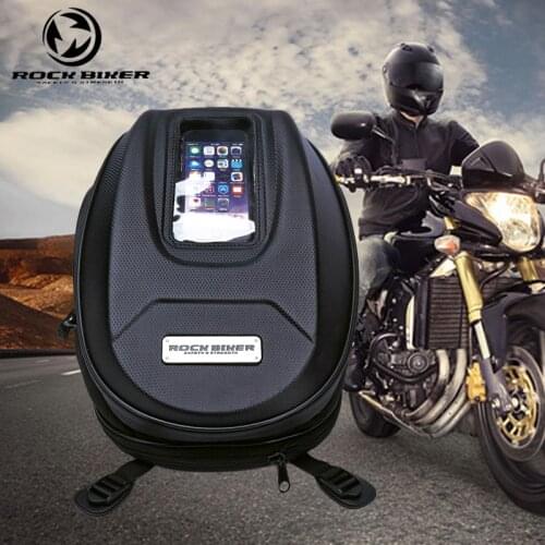 Rock Biker Motorcycle Oil Tank Bag Magnetic High Capacity Motorbike Saddle Bag Motorcycle Phone Navigation Package For Komine