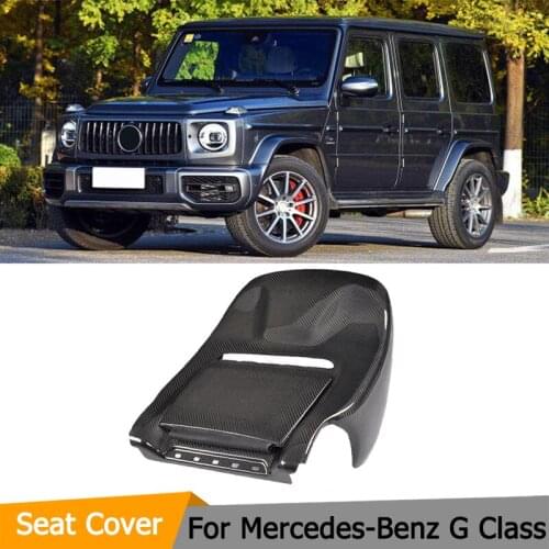 Carbon Fiber Seat Back Cover Trims For Mercedes-Benz G Class 2019 Interior Decoration