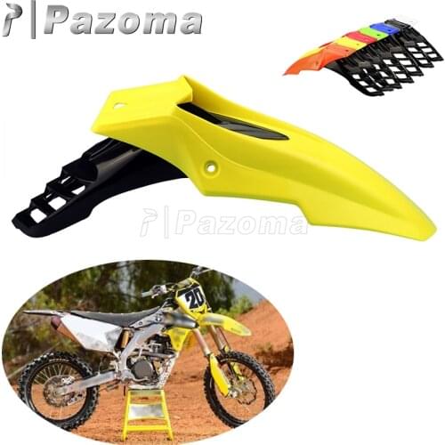 Yellow Universal Supermoto Offroad Front Fender Mudguard For Suzuki DR650SE RMZ 250 450 DRZ 400 RM 85 125 250 RMX DR 125 200 250