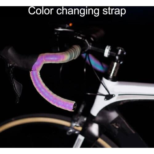 2Pcs EVA Faux Leather Road Bicycle Bike Handlebar Gradient Color-Changing Straps Bike Handlebar