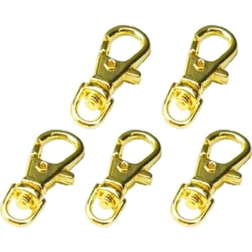 200piece/Lot 23mm Gold Plated Swivel Lobster Claw Clasps Keychain Holder Findings SLC-05