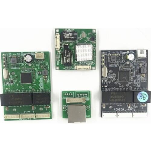 3/4port 10/100/1000m Gigabit switch module is widely used LED switch module PCBA contact port mini switch module 3/4port