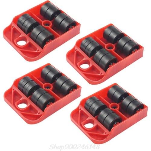 4pcsMoves Furniture Tool Transport Shifter Moving Wheel Slider Remover Roller Heavy Jy24 20 Dropship