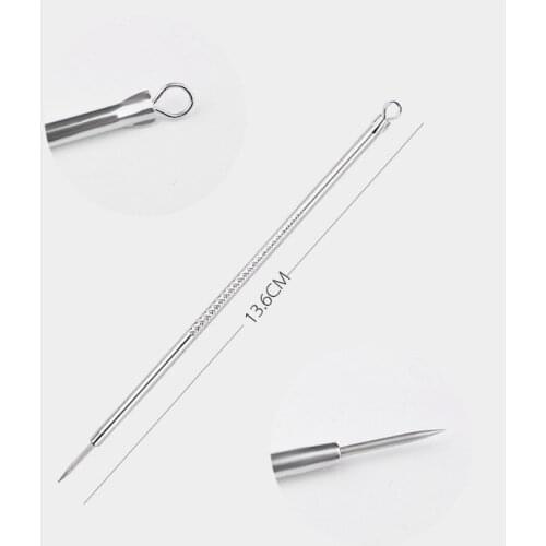 5pc Blackhead Whitehead Pimple Spot Comedone Acne Extractor Remover Popper Tool Kit