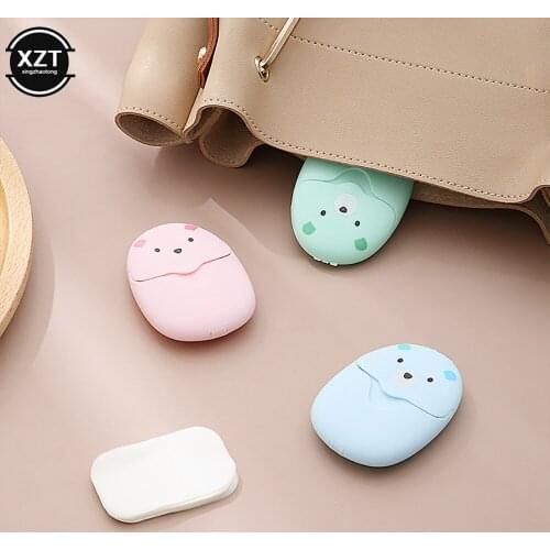 20/50Pc/ Box Travel Portable Soap Paper Disposable Soap Hand Soap Cleaner Bath Washing Hands Clean Scented Slice Mini Paper Soap
