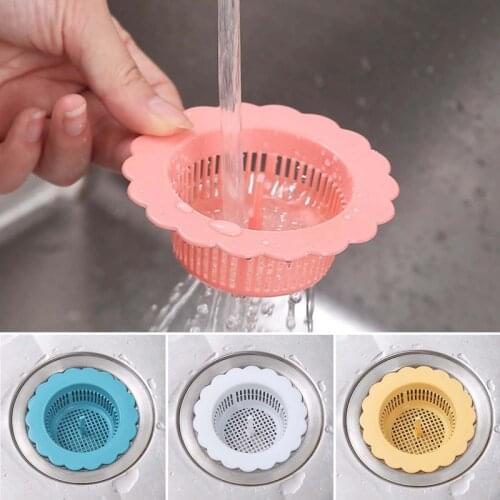 Anti-blocking Floor Drain Plug plastic Sucker Sewer Outfall Strainer Sink Filter Hair Stopper Mesh Bathroom Kitchen Accessories