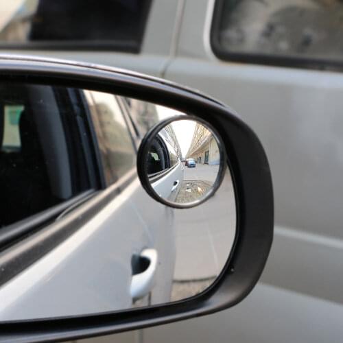 Car 360 Degree Blind Spot Wide Angle Round Glass Convex Rear View Mirrors Sticker For Jeep Compass Renegade Cherokee Accessories