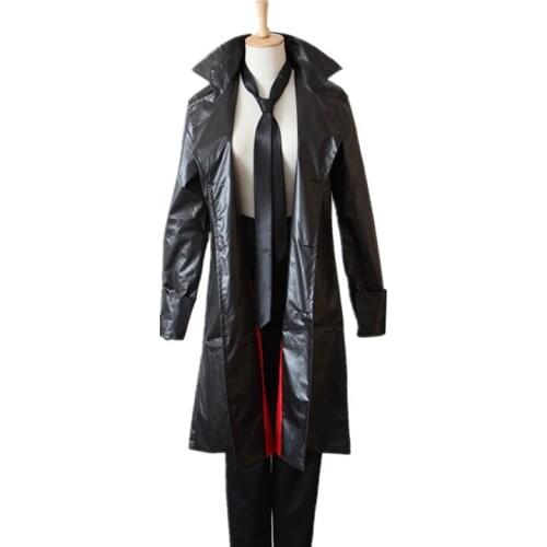 Brdwn Hitman Reborn Unisex Rokudou Mukuro Cosplay Costume 10YEARS Later Suit (Trench+Pants+Tie)