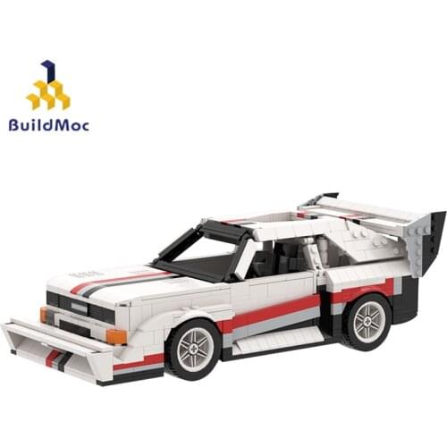 Buildmoc High-tech Sport Car Quattroed-E2 Pikes-Peak / Hillclimb Racer Speed Champion Vehicles Model Building Blocks Toy For Boy
