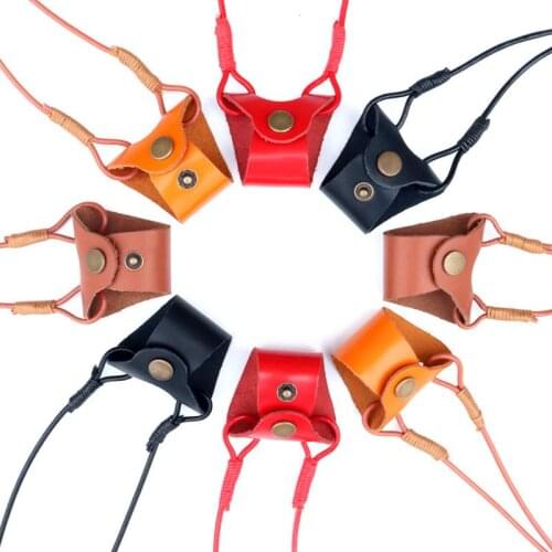 Fashion sun-glass chains high quality real leather double/single button streetwear glass accessories 2021 new chains