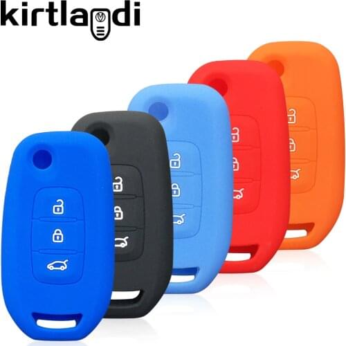 Key cover case 4 Buttons For Renault Clio 5 captur Sandero Stepway Kadjar Logan 2 Arkana cover Remote Smart Card Key Case holder